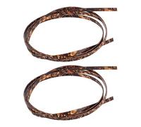 ROMISBABA 2pcs Abs Guitar Binding Purfling Strip Tiger Pattern for Acoustic Guitar and Ukulele 63.98x0.24inch Edge Trim for Restoration
