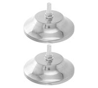 ROMISBABA 2pcs Adjustable Height Pool Table Leg Pads 5-inch Iron Foot Levelers for Billiards Accessories, Equipment Leveling Feet Protectors for Game Table Legs