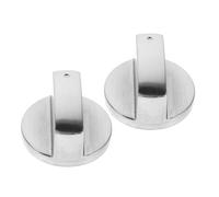 ROMISBABA 2pcs Alloy Gas Stove Knobs Replacement for Cooktop Oven Flame for Gas Range Stoves Durable Metal Design for Enhanced Cooking Precision