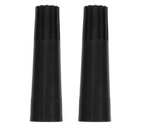 ROMISBABA 2Pcs American Threaded End Extension Pole Adapter for Broom Mop Handle Connector, Large Black Threaded Tip Replacement for Household Cleaning Tools