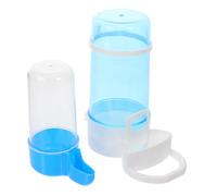 ROMISBABA 2Pcs Automatic Poultry Waterer and Feeder Bowls Bird Drinker for Parrot Pigeon Chicken Small Large Farm Supplies