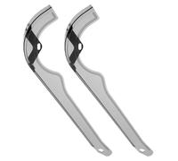 ROMISBABA 2pcs Bike Chain Cover Plastic Protective Bike Chain Guard Cover Protector Black Lightweight Mud Resistant