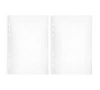 ROMISBABA 2pcs Binder Cover for Planner Refillable Binder Cover A5 Size Portable Easy Cleaning High Transparency Acrylic Modern Simplicity Design for Travel Journal Carried in Backpacks Or