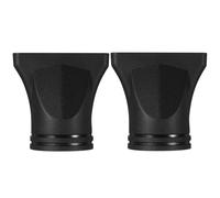 ROMISBABA 2pcs Black Hair Dryer Nozzle Concentrator Attachment for 4.5cm Diameter Dryers, Salon Styling Tool Suitable for Curly Hair and Professional Blow Drying