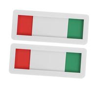 ROMISBABA 2pcs Black Sliding Privacy Door Signs Self Adhesive Open Closed Indicator for Office Meeting Rooms Restrooms and Conference Areas