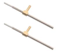 ROMISBABA 2pcs Cello Bow Frog Screw Metal Replacement Part in Silver, Easy to Use and Sturdy for Long Time Use, for Cello Bow Repair and Maintenance