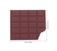 ROMISBABA 2pcs Chocolate Shaped Mini Notepad Portable Pocket Notepad with Glue Cover Notebook Creative Cartoon Style for Students