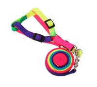 ROMISBABA 2pcs Colorful Nylon Dog Traction Rope Pet Pull Strap for Small Puppies Outdoor Walking Control and Comfort