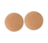 ROMISBABA 2pcs Cork Massage Balls for Neck and Back Relief Fitness Roller Trigger Point Therapy Lightweight Cork Muscle Massager for Yoga and Exercise
