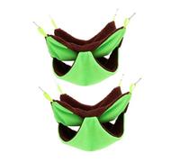 ROMISBABA 2pcs Cotton Pet Hammock for Cage Soft Warm Hanging Bed for Small Animals Easy to Clean Guinea Pig and Hamster Hideout Comfortable Cotton Filling for