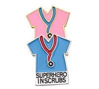 ROMISBABA 2PCS Cute Cartoon Enamel Brooch Pins for Doctors and Nurses Multi Functional Durable Badge for Mother Day Birthdays Anniversaries Skin Friendly and Resistant