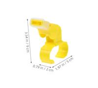 ROMISBABA 2pcs Dual Tone Loud Finger Ring Whistles for Coaches Referees Teachers High Volume Sports Whistles for Football Basketball Volleyball Convenient Outdoor Training Equipment