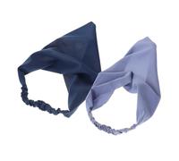 ROMISBABA 2Pcs Elastic Triangle Bandana Headscarf for Women Lightweight Fashionable Hair Scarf Headband Minimalist Design for Casual and Elegant Styles