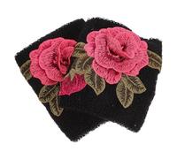 ROMISBABA 2pcs Ethnic Embroidered Wrist Sleeves Warm Wrist Covers Comfortable Cotton Cloth Wristbands for Winter Maximum Protection Suitable for Those Who Feel Cold