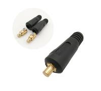 ROMISBABA 2PCS Euro Cable Quick Connectors Soldering Plugs High Temperature Resistant Electrical Connectors for Welding Equipment Accessories