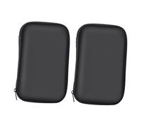 ROMISBABA 2Pcs EVA Storage Bags Portable Hard Disk Cases Shockproof Protective Carrying Case for Electronics Accessories with Zipper Lightweight Organizer for Cables Chargers USB Drives