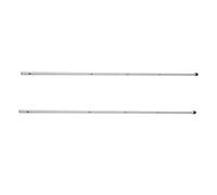 ROMISBABA 2pcs Foosball Table Replacement Rod Stainless Steel Poles for Indoor Table Soccer Smooth Operation Football Pole Parts for Night