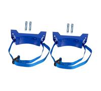 ROMISBABA 2pcs Gas Cylinder Bracket with High-strength Strap Wall Mounted Propane Tank Holder for Oxygen Welding Gas Bottles Compact Space-saving Design Easy Installation and Reusable