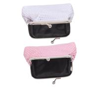 ROMISBABA 2pcs Glitter Sequin Coin Purse for Portable Mini Wallets with Kiss-Lock Closure Sparkly Change Holder for S Coins Small and Keepsakes Birthday Party Goodie Bag Fillers