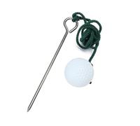 ROMISBABA 2pcs Golf Practice Accessories Driving Range Rope Ball for Training Warm-up Quick Workout with Steel Plastic Materials