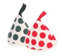 ROMISBABA 2pcs Heat Resistant Pot Lid Knob Covers Handle Sleeves with Dot Pattern Anti-scalding Protector for Pot Handles and Lids and Reusable Kitchen Accessories