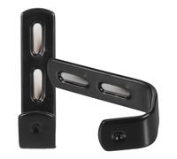 ROMISBABA 2pcs Heavy Duty Black J-Shaped Ladder Hooks with Plastic Coating for Loft Bed Bunk Bed Ladder, Includes 4 Screws, Utility Storage Hooks for Home, Garage, and Rv Organization