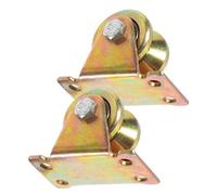 ROMISBABA 2pcs Heavy Duty Small Pulley Wheels with Bearings Silent Track Rope Blocks for Wall Ceiling Mount DIY Lifting and Industrial Use