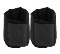 ROMISBABA 2pcs Horse Boot Protective Cover Fly Leg Guards for Horses Black Bell Boots for Riding and Training