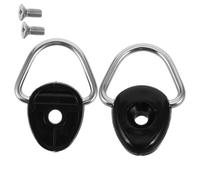 ROMISBABA 2pcs Kayak D-ring Tie Down Loops with Screws Boat Rigging D Buckle Lashing Rings for Kayak Bungee Kit Versatile Hardware for Camping and Water Sports