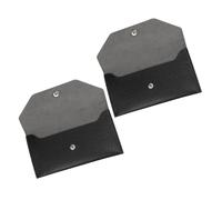 ROMISBABA 2pcs Leather Cash Wallet Fake Money Envelope Reusable Budget Slim Money Holder for Women Cash Carrying Envelope Pouch for Spring Festival