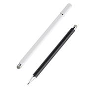 ROMISBABA 2pcs Magnetic Dual Use Capacitive Stylus Pens for Touch Screens High Sensitivity Smooth Writing and Drawing Compatible with Smartphones and Tablets White and Black