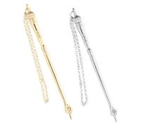 ROMISBABA 2pcs Metal Finger Pointer for Bible Reading and Study Elegant Jewish Scripture Reading Tool for Adults and Boys and Girls Design for Accurate Text Tracking