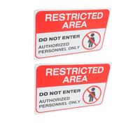ROMISBABA 2pcs Metal No Unauthorized Access Sign Outdoor Indoor Personnel Only Safety Warning for Private Property Laboratories and Restricted Areas