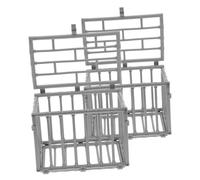 ROMISBABA 2pcs Miniature Animal Cage Model DIY Decorative Mini Cage for Small Action Figures Abs Plastic Craft Accessory for Creative House Bedroom Scenes