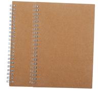 ROMISBABA 2Pcs Multi Function Spiral Memo Pads with Kraft Cover Portable Notepads for Daily Weekly Monthly Planning Student Agenda Organizer for Efficient Task Management