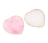 ROMISBABA 2pcs Nail Art Pallet for Mixing Color and Holding Pigments Made of Resin and Agate Suitable for Professional Manicure People and Nail Art Craft Amateurs at Beauty Salon or Holiday