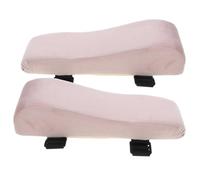 ROMISBABA 2pcs Office Chair Armrest Pads Comfortable High Elastic Cotton Arm Rest Cushions Thickened Hand Elbow Protector for Gaming Computer Desk Chair in Princess Pink