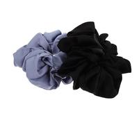 ROMISBABA 2pcs Oversized French Style Satin Fabric Hair Scrunchies and Women, Soft Elastic Hair Bands with Ballet Elegance, Reduce Breakage and Eliminate Flatness, for Ballet Practice
