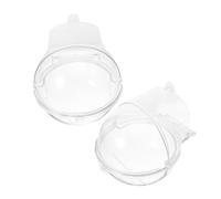 ROMISBABA 2pcs Parakeet Bathing Tub Convenient Bird Bath for Cage Reusable Shower Box for Birds Easy to Clean and Practical Bath Accessory for Parrots Canaries and Lovebirds
