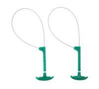 ROMISBABA 2pcs Pig Catcher Rope with Switch for Pig and Cattle Versatile and Easy to Use Animal Handling Tool Made of Sturdy Pp and Steel for Farming and Farm Use