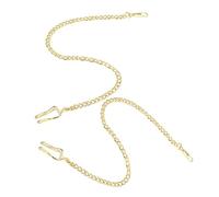 ROMISBABA 2pcs Pocket Watch Chains Metal Hanging Chains for Men Vintage Gold Accessories for Vest Wallet and Necklace Making