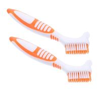 ROMISBABA 2pcs Portable Double-Sided Turtle Shell Cleaning Brush for Aquatic Turtles and Tortoises Effective Mud Remover Tool Mini Size for Home Use