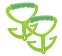 ROMISBABA 2pcs Portable Grocery Bag Carrier Handle Grip Lightweight Double Hook Tote Holder for Labor-Saving Non-Slip Food and Shopping Bag Carrying Practical Handheld Pouch Grip in Light