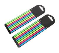 ROMISBABA 2Pcs Professional Highlight Strips Portable Page Markers for Teachers for Reading Assistance Guided Learning Note Taking Transparent Design