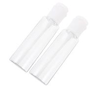 ROMISBABA 2pcs Refillable Airless Pump Bottles Lotion Dispenser for Travel Cosmetics Cream Hand Soap Storage Lightweight Portable Container