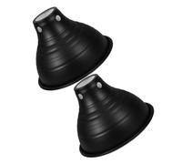 ROMISBABA 2pcs Reptile Heat Lamp Guard Dome Light Fixture with Reflective Coating for Uniform Warmth Heat Focus and Temperature Resistant Shade Cover for Bearded Dragon Turtle Snake Lizard