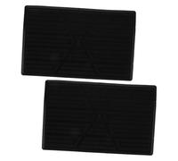 ROMISBABA 2pcs Rubber Car Floor Mat Repair Patch Non-slip Anti-skid Pedal Cover for Front and Rear Seats Auto Carpet Protector for Home and Office Use