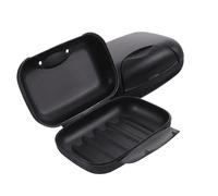 ROMISBABA 2Pcs Sealing Travel Soap Box Portable Soap Holder with Buckle Black Slip Design for Men Women Home Bathroom Use