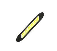 ROMISBABA 2PCS Silicone LED Daytime Running Light Strip with Dual-color Turn Signal High Brightness Drl for Cars Low Power Consumption Vibration Resistant Easy Installation Fit