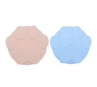 ROMISBABA 2pcs Silicone Pet Food Can Covers Durable Sealing Lids for Dog Food Dust Design Fits All Cans